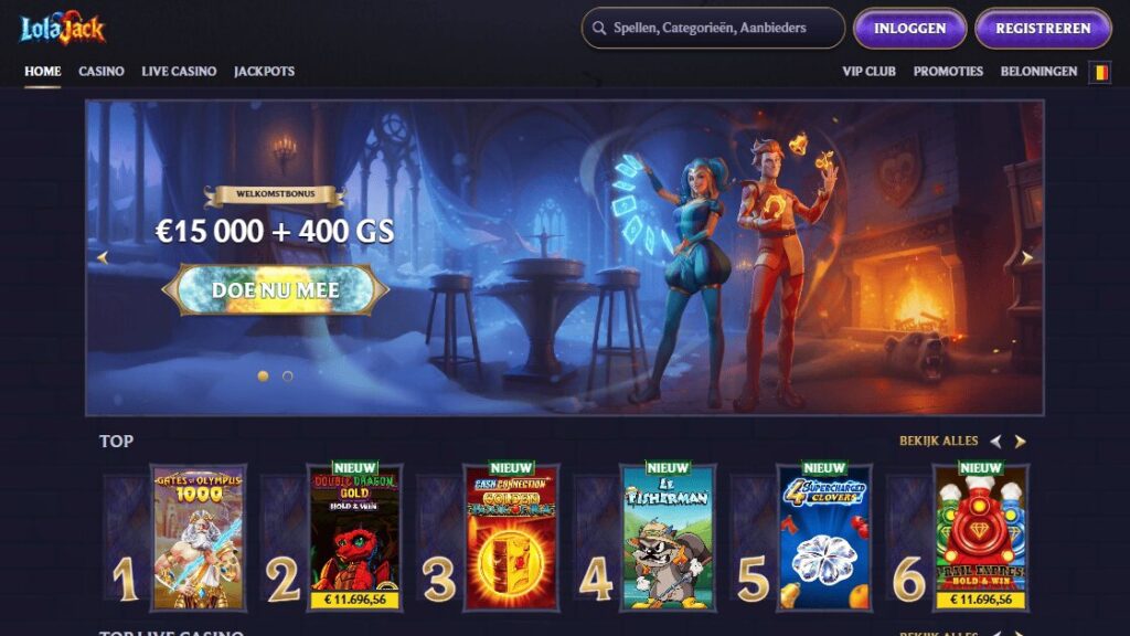 LolaJack – online casino zonder Cruks startpagina met welkomstbonus